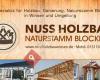 Nuss Holzbau Naturstamm Blockbau