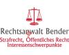 Rechtsanwalt Bender Strafrecht, Öffentliches Recht Interessenschwerpunkte